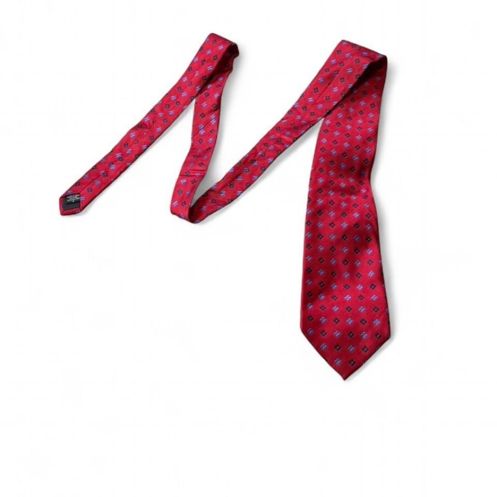 Vintage 90s Irvine Park Red‎ & Blue Silk Tie